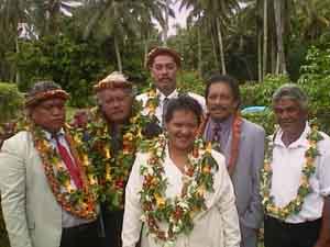 The elected members of the Atiu Island Council 2001