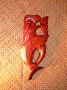 Itimanuka: God of ocean voyaging Carving design by: Michael Tavioni