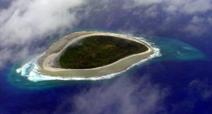 Takutea Island from the air