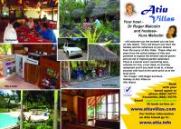 Back of Atiu Villlas brochure